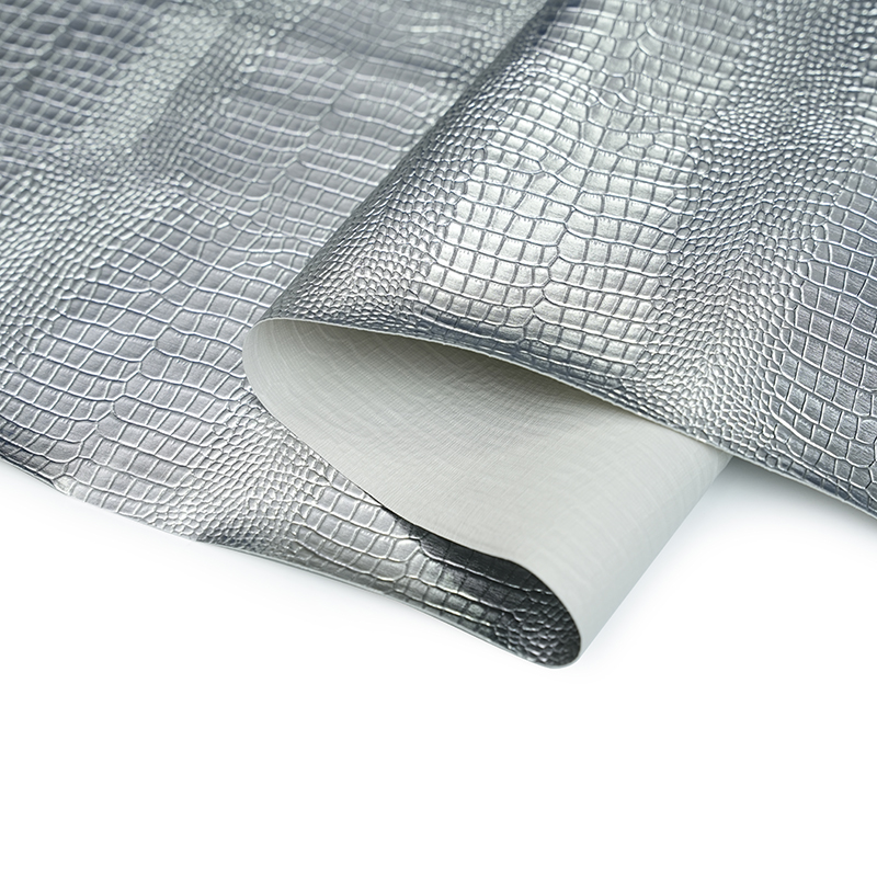 Silver Metallic artificialis corium pro lapides sacculi